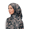Majestica Printed Scarf in Ophelia Black